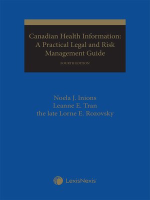 cover image of Canadian Health Information